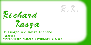richard kasza business card