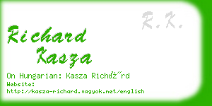 richard kasza business card